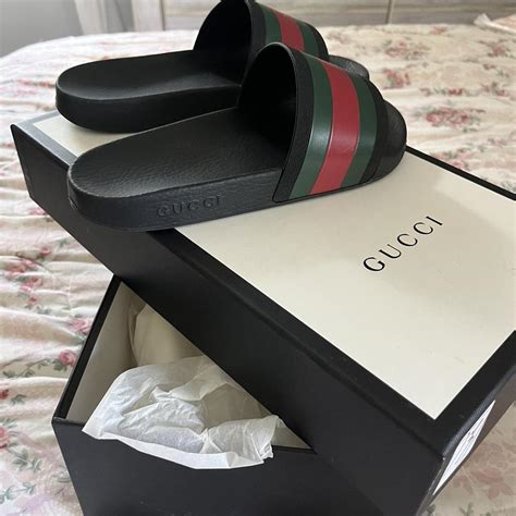 mens gucci slides size 5|gucci men's slides nordstrom.